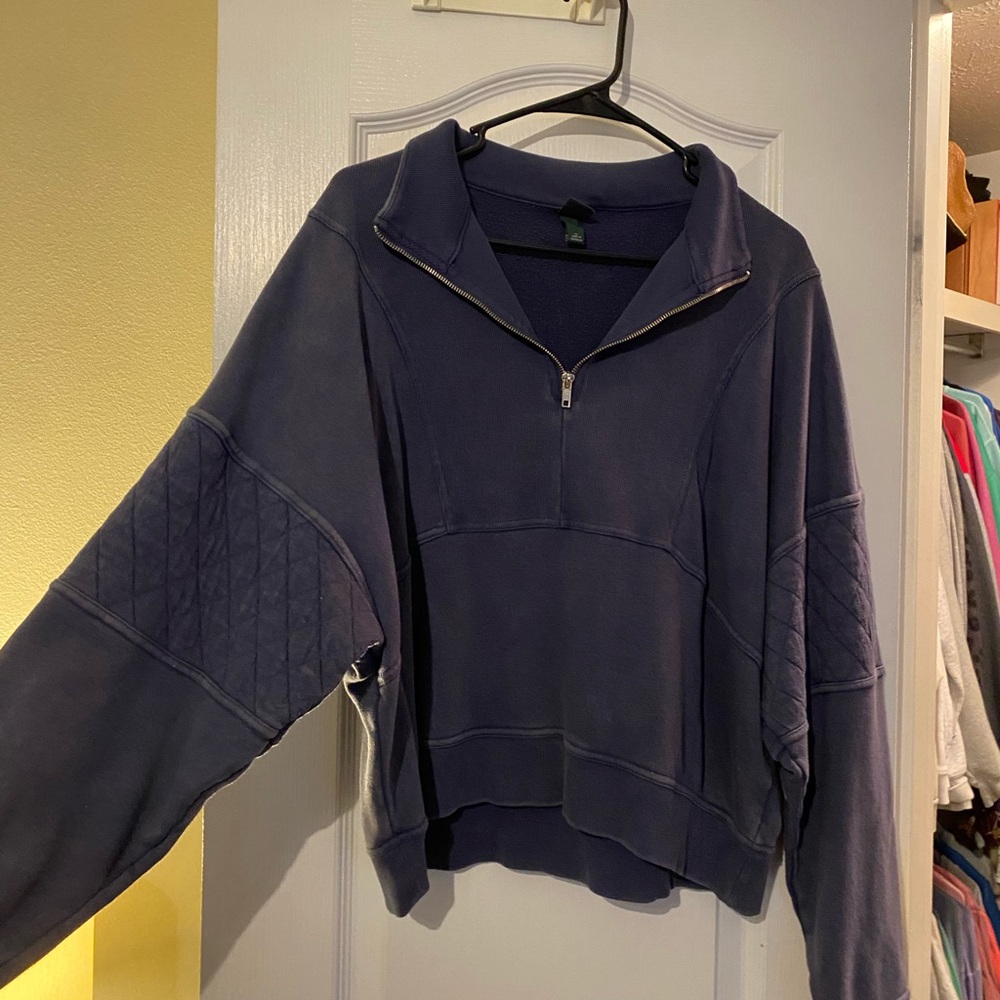 navy quarter zip